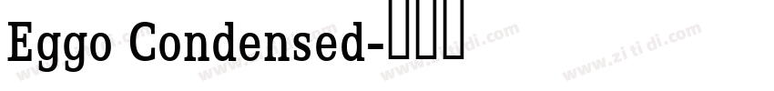 Eggo Condensed字体转换
